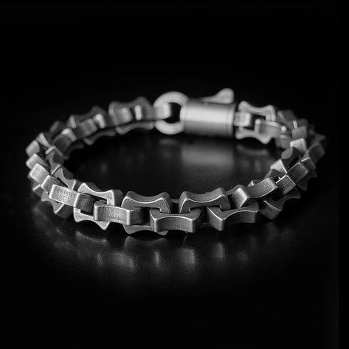 brushed königskette edelstahl herren armband byzantiener stahlarmband uniqal