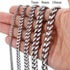 edelstahl chain kette armband herren silber uniqal
