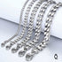 edelstahl chain kette armband herren silber uniqal