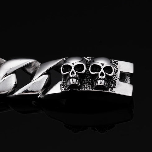 Eisernem Kreuz herren armband iron cross totenkopf skull uniqal