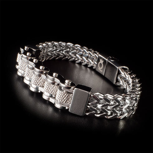 Fahrradkette Motorradkette armband herren silber kettearmband uniqal