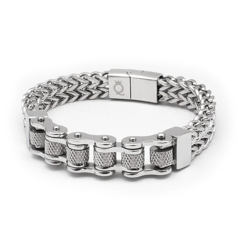 Fahrradkette Motorradkette armband herren silber kettearmband uniqal