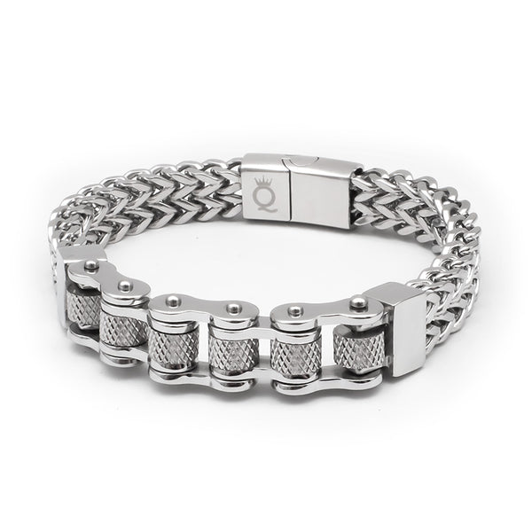 Fahrradkette Motorradkette armband herren silber kettearmband uniqal