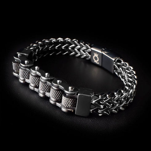 Fahrradkette Motorradkette armband herren silber kettearmband uniqal