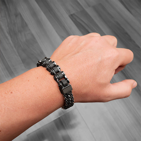 Fahrradkette Motorradkette armband herren silber kettearmband uniqal