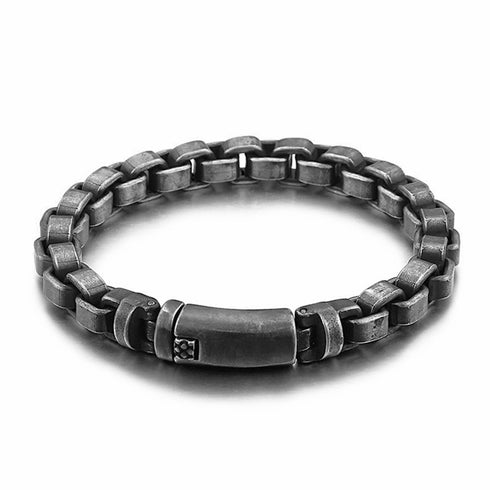 brushed königskette chain edelstahl herren manner uniqal