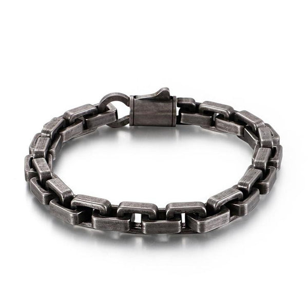 Panzerkette Armband herren edelstahl königskette brushed uniqal