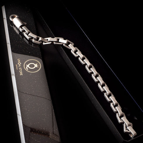 Panzerkette Armband herren edelstahl königskette brushed uniqal