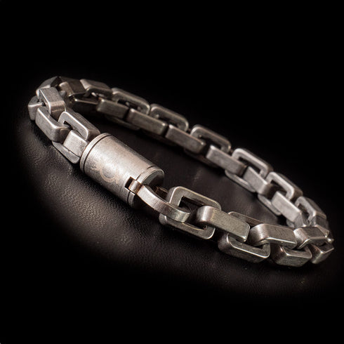 Panzerkette Armband herren edelstahl königskette brushed uniqal