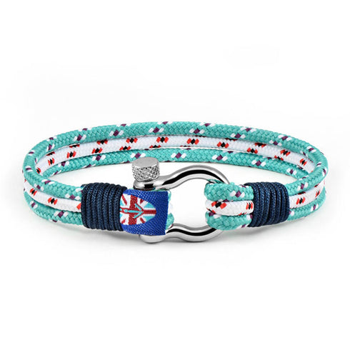 Maritimes nautischesh Blau Armband segeltau unisex uniqal