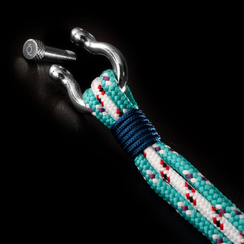 Maritimes nautischesh Blau Armband segeltau unisex uniqal