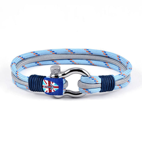 Maritimes nautischesh Blau Armband segeltau unisex uniqal