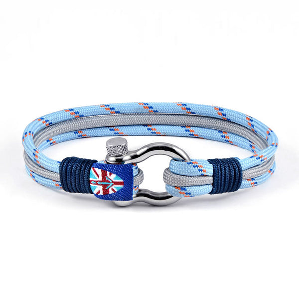 Maritimes nautischesh Blau Armband segeltau unisex uniqal