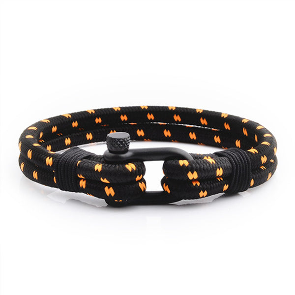 Maritimes Nautisches Armband herren damen yacht schäkel segeltau uniqal