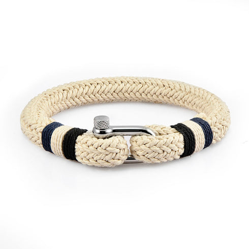 maritimes nautisches unisex armband segeltau schaekel uniqal