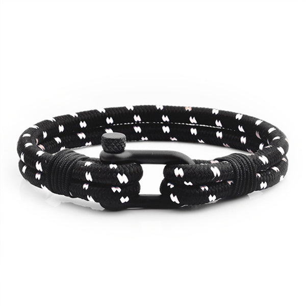 Maritimes Nautisches Armband herren damen yacht schäkel segeltau uniqal