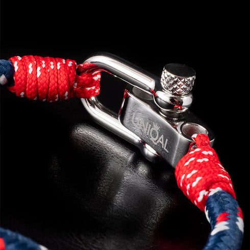 maritimes nautisches unisex armband segeltau schaekel uniqal