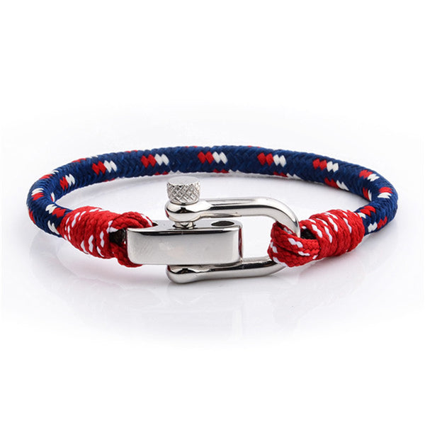 maritimes nautisches unisex armband segeltau schaekel uniqal