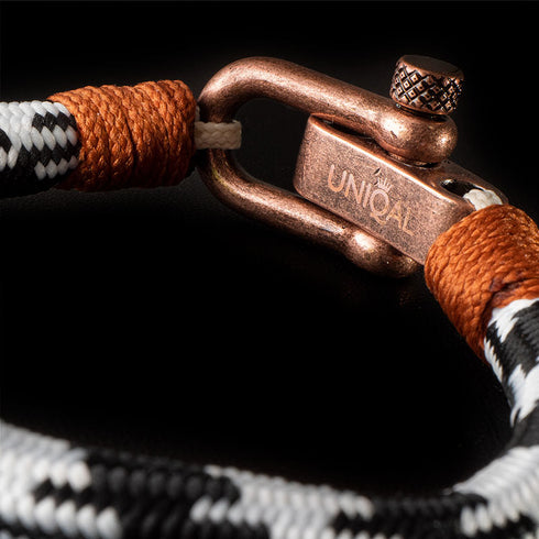 Maritimes nautisches Armband aus segeltau schäckel uniqal