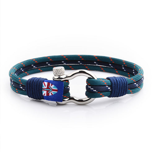 maritimes nautisches unisex armband segeltau schaekel uniqal