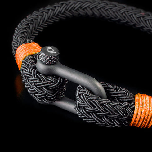 Maritimes Nautisches Armband herren damen yacht schäkel segeltau uniqal