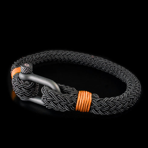 Maritimes Nautisches Armband herren damen yacht schäkel segeltau uniqal