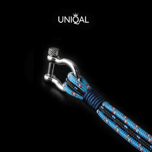 Maritimes nautisches Armband aus segeltau schäckel uniqal