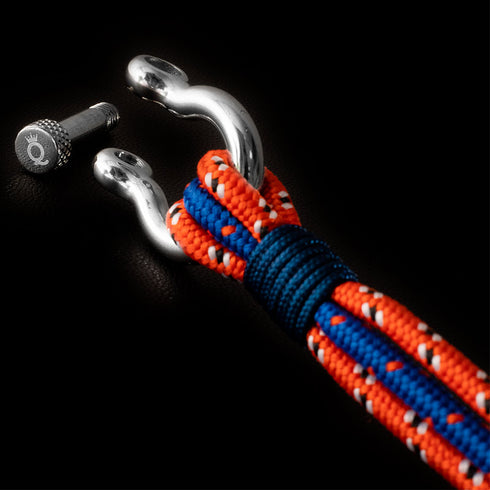 Maritimes nautisches Armband aus segeltau schäckel uniqal