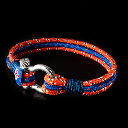 Maritimes nautisches Armband aus segeltau schäckel uniqal