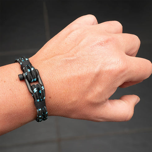 Maritimes nautisches unisex armband yacht segeltau schäckel