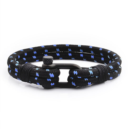 Maritimes nautisches unisex armband yacht segeltau schäckel