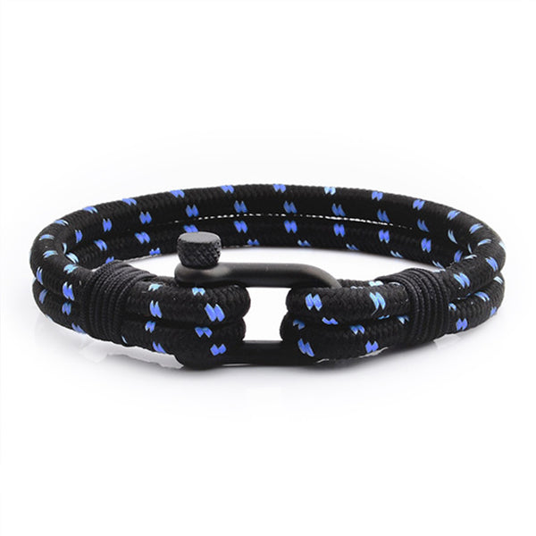 Maritimes nautisches unisex armband yacht segeltau schäckel