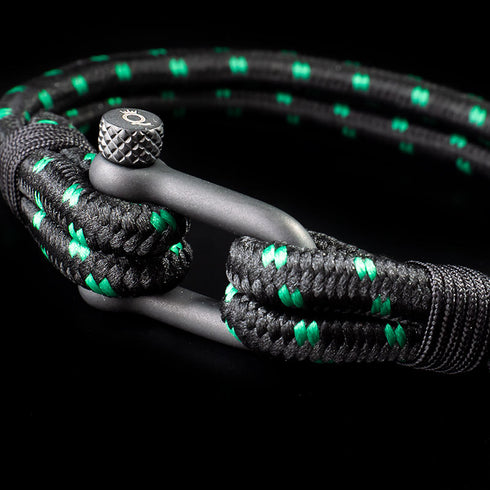 maritimes nautisches unisex armband segeltau schaekel uniqal