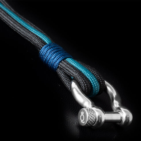 blaues maritimes nautisches Armband aus segeltau von Uniqal