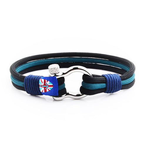 blaues maritimes nautisches Armband aus segeltau von Uniqal