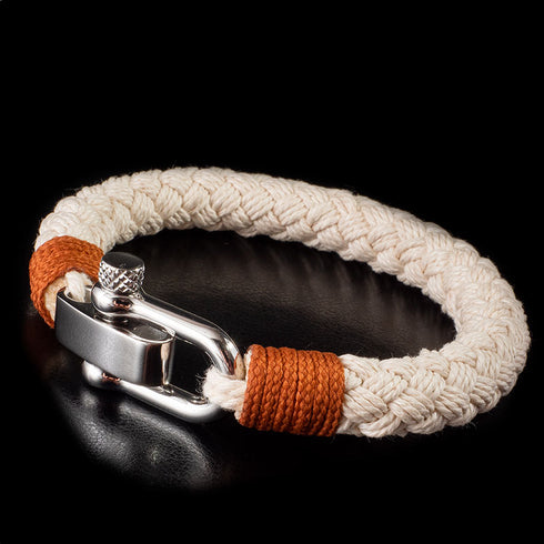 maritimes nautisches unisex armband segeltau schaekel uniqal