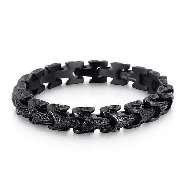 panzerarmband herren königsarmband chain bracelet edelstahl uniqal
