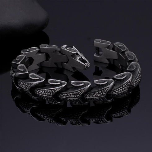 panzerarmband herren königsarmband chain bracelet edelstahl uniqal