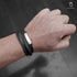 Lederarmband herren schwarz uniqal