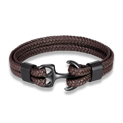 Anker Lederarmband Herren Sea maritime anchor uniqal