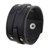 schwarzes rohleder armband herren manschette breitarmband uniqal sale