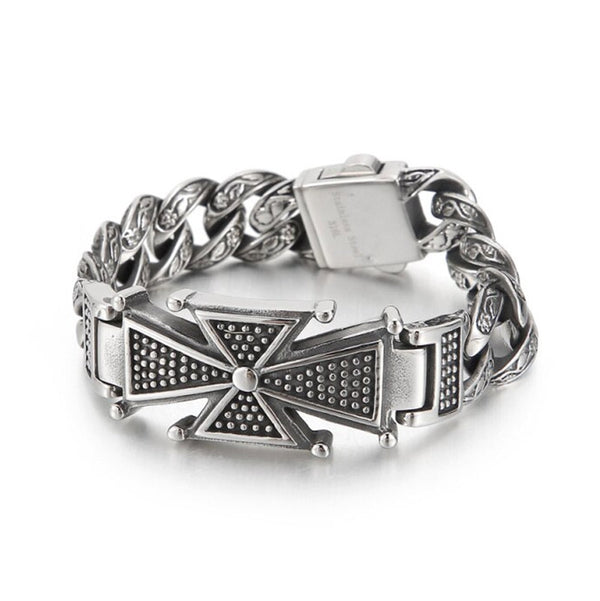 panzerarmband herren königsarmband chain bracelet edelstahl uniqal