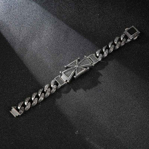 panzerarmband herren königsarmband chain bracelet edelstahl uniqal