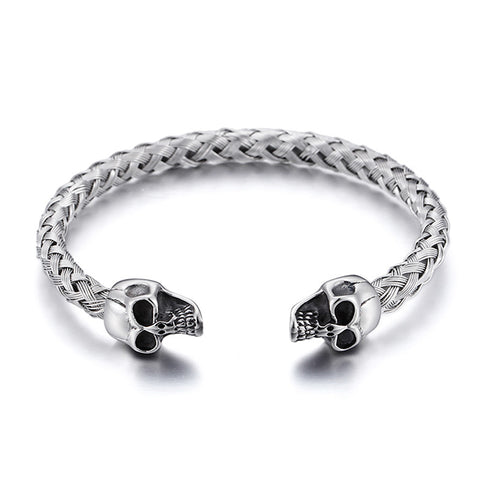 Totenkopf armband chain panzerkette edelstahl bracelet skull