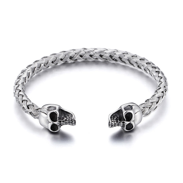Totenkopf armband chain panzerkette edelstahl bracelet skull