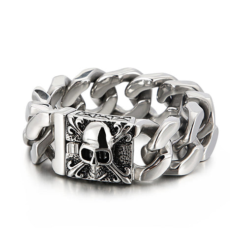 panzerarmband herren königsarmband chain bracelet edelstahl uniqal