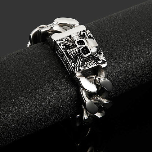 panzerarmband herren königsarmband chain bracelet edelstahl uniqal