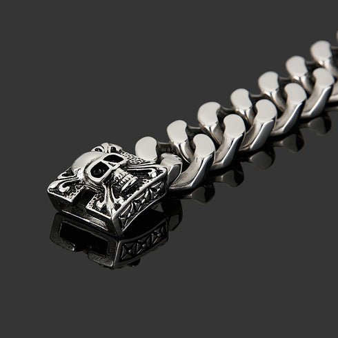 panzerarmband herren königsarmband chain bracelet edelstahl uniqal