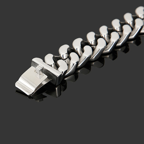 panzerarmband herren königsarmband chain bracelet edelstahl uniqal