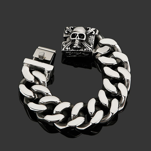 panzerarmband herren königsarmband chain bracelet edelstahl uniqal